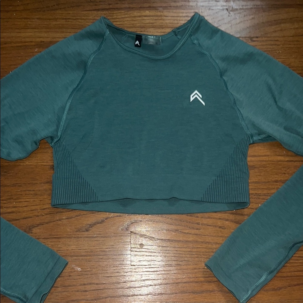 Oner Active Green Fitted Crop Sweatshirt